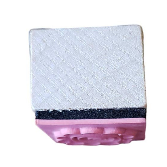 Love Flower Valentines Studio G Pink Light Wood Mounted Rubber Stamp Hampton Art - Picture 7 of 8